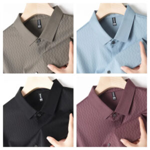 Summer Short-Sleeved Polo Shirt Fashion Dark Pattern T-shirt (Pack of 4)