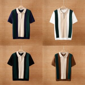 Summer new high-end temperament short sleeved polo shirt (Copy)